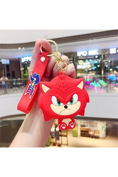 Köstebek Red Sonic Boom Face Silicone Coin Purse