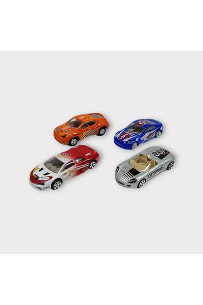 Sunman مجموعة سيارات معدنية مكونة من 4 قطع من Maxx Wheels - سيارة رياضية