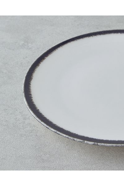 English Home Set de mic dejun din porțelan Horizon 16 piese - negru pentru 4 persoane