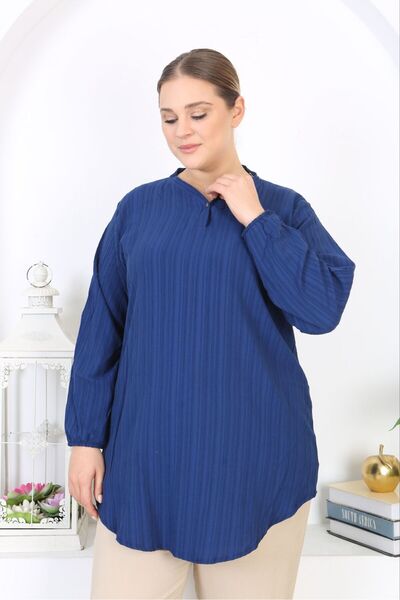 Tunikteks New Trend Eyebrow Tunic - Soft and Comfortable Cut Weaving