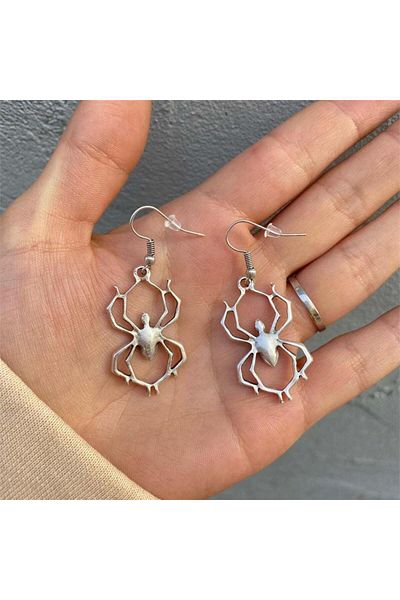 Köstebek Geometric Spider Earring