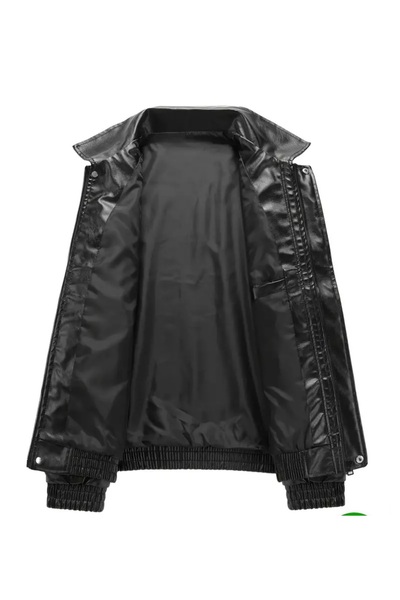 çerme Oversize Unisex Vintage Δερμάτινο Μπουφάν