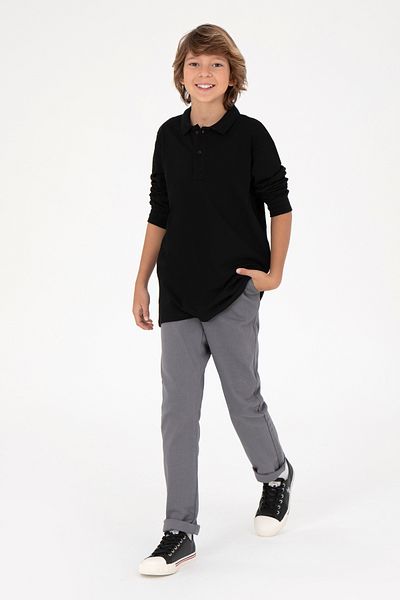 U.S. Polo Assn. Boy's Gray Canvas Pants 50298565 -Vr024