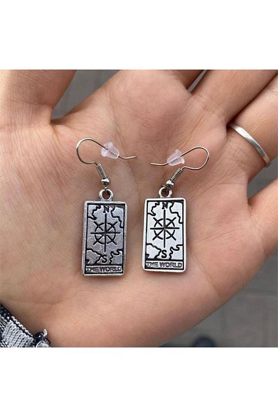 Köstebek The World Frame Earrings