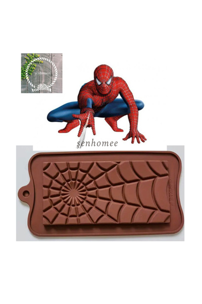 Şenhomee Silikon tablet çikolata kalıbı Örümcek adam Spiderman