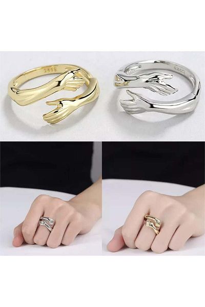Köstebek Adjustable Hand Ring - Hugging
