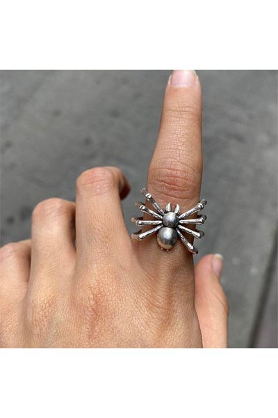 Köstebek New 3D Spider Ring