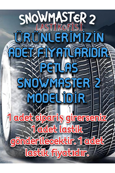 Petlas 175/70 R 14 TL 84T SNOWMASTER 2 PETLAS Kış Lastiği (2024 ÜRETİM)