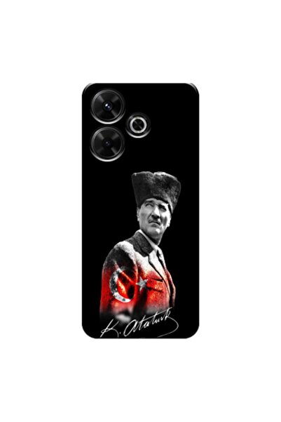 Zebana Xiaomi Redmi 13 Uyumlu Kılıf Mustafa Kemal Atatürk Tasarımı V2 Silikon...