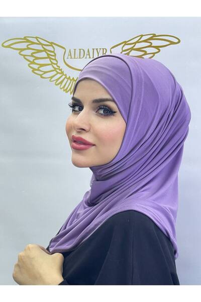 ALDAİR Şal/eşarfă practică din 2 bucăţi - țesătură din lycra, hijab gata -726...