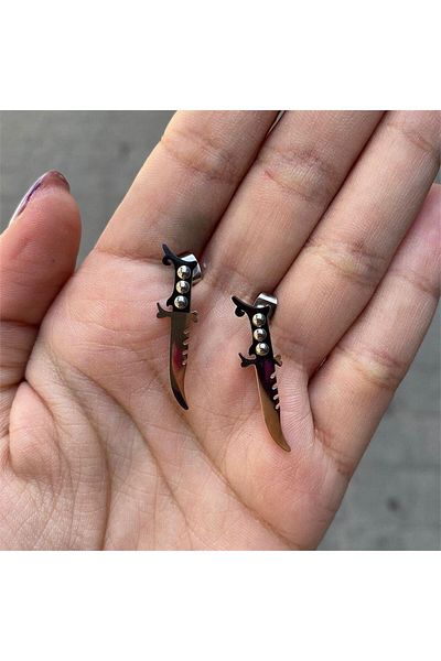 Köstebek Legendary Sword Earrings