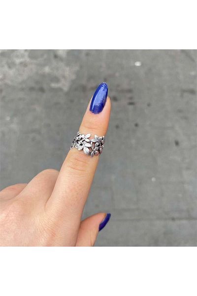 Köstebek Flower Spiral Ring