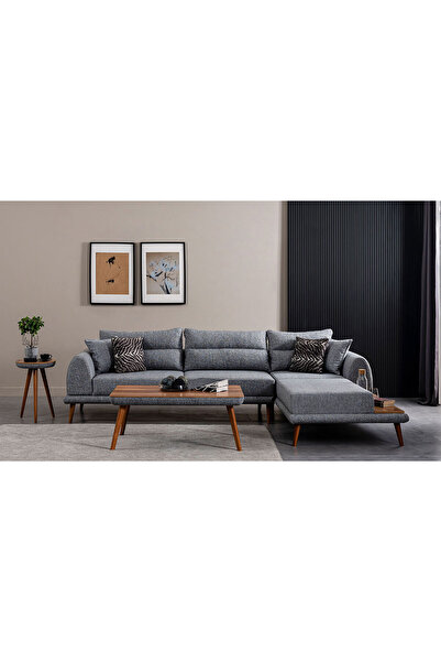 CaddeYıldız Tiara Köşe Takımı - Gri