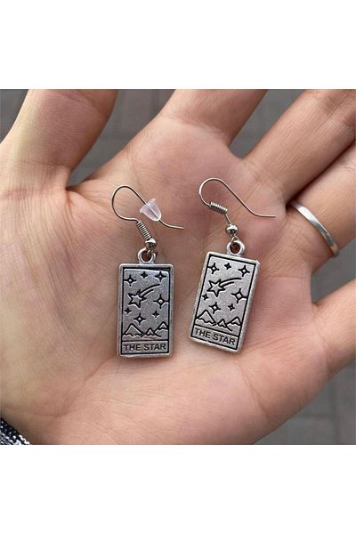 Köstebek The Star Frame Earrings