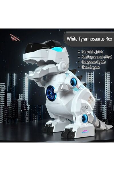 VARDEM OYUNCAK Sesli Işıklı Haraketli Akıllı Robot Dinozor