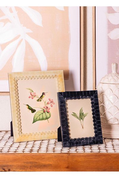 The Mia Wavy Photo Frame Black 18X23 cm