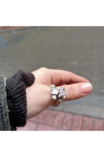 Köstebek Wolf Adjustable Ring