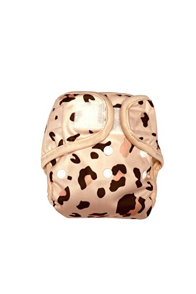 Natural Bebe Store Yenidoğan Cover Dış Bez Yıkanabilir Bebek Bezi - Leopar