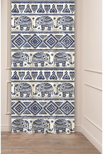 GREENDECOR Perdele de fundal boemă cu model Mandala - o singură aripă, digitală cu imprimeu și design modern colorat