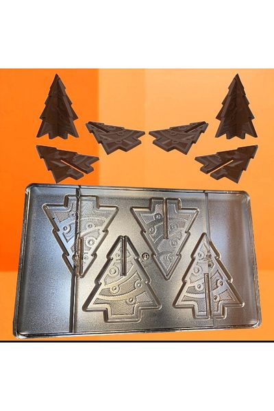 Mouldland Polycarbonate Christmas Pine Tree Chocolate Mold 2X20.5.Gr |   Cm-3705