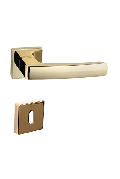 System Kale Rozetli Kapı Kolu Gold Rengi Oda Tipi