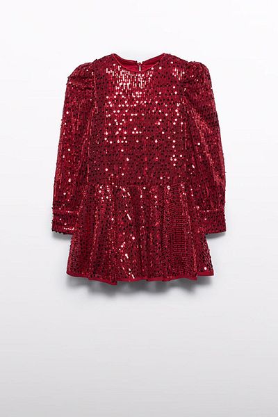 MAYORAL Abel&Lula Sequins Sequined Long Sleeve Girls Dress_Mnvs5538