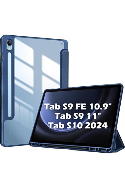 UnDePlus Galaxy Tab S10 Lite FE/S10/S9 FE/S9 Uyumlu Kılıf Grafiti Şeffaf Kalem Bölmeli