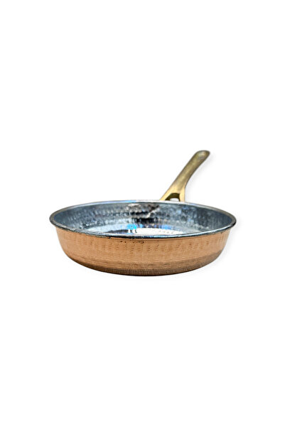 EFEMİR Single Handle Forged Copper Pan 19 cm