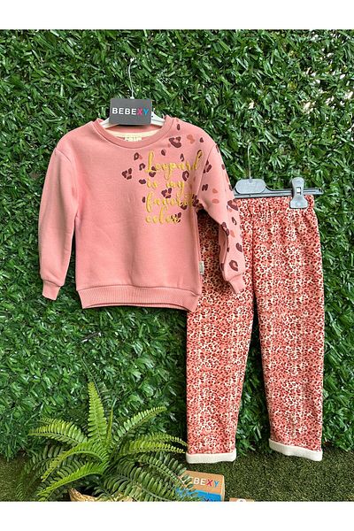 Miniworld Leopard Patterned Bottom Top Set