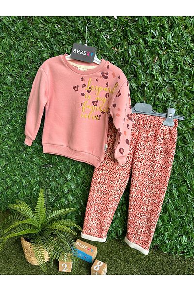 Miniworld Leopard Patterned Bottom Top Set