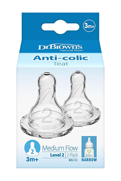 Dr.Brown's Dr.browns 2. Seviye Dar Ağız 2'li Silikon Biberon Emziği