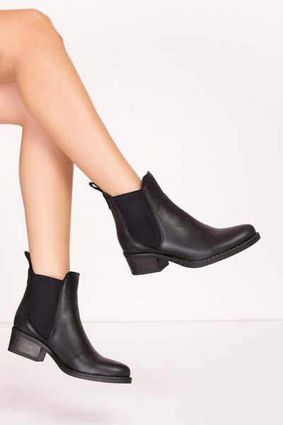 Gondol Genuine Leather Daily Short Heeled Stylish Boots Bel.0318