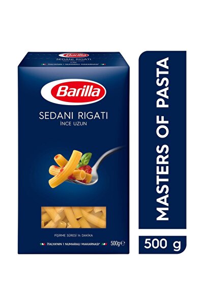 Barilla İnce Uzun/ Sedani Rigati Sade Makarna 500 Gr