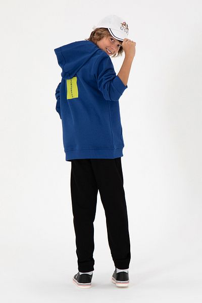 U.S. Polo Assn. Boy's Indigo Hooded Sweatshirt 50293515 -Vr028
