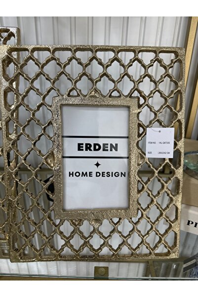 Erden Home Design GOLD DESEN METAL FOTOĞRAF ÇERÇEVE