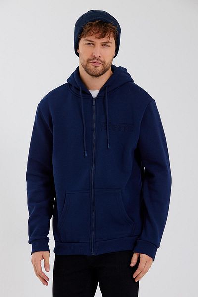 Polo State Φούτερ Age Of State με φερμουάρ 3 κλωστών Navy Blue