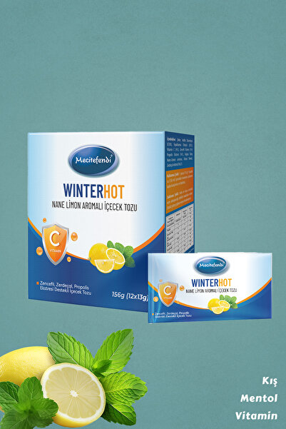 Mecitefendi Winter Shot Nane Limon Aromalı Içecek Tozu