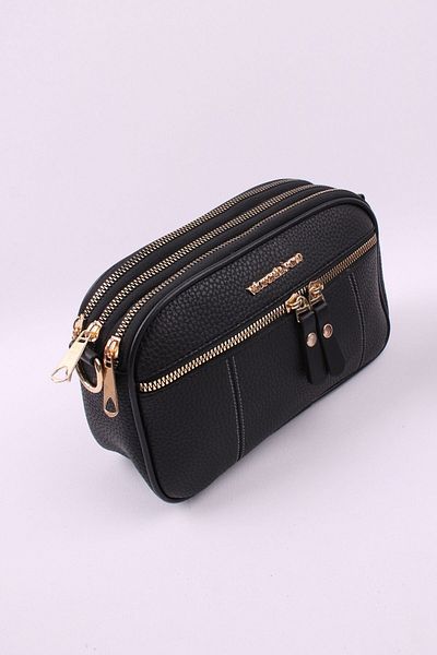 GALB LEATHER Καθημερινή γυναικεία τσάντα ώμου μεσαίου μεγέθους 4 θέσεων με φαρδύ λουράκι 22*15 εκ.