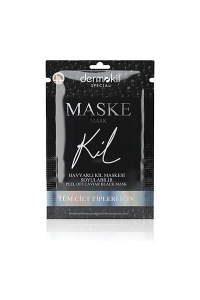 Dermokil   Special Peelable Black Clay Mask with Caviar 15 ml