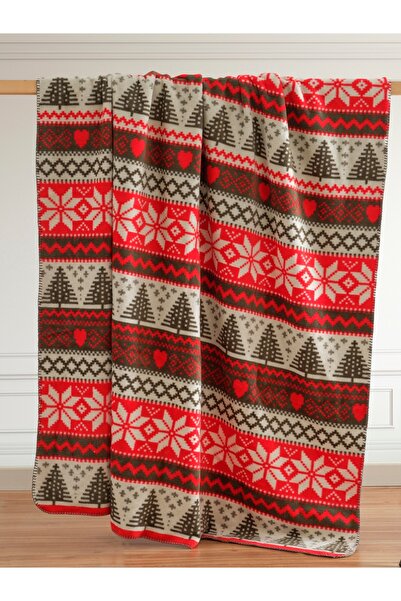 Vicuna Home Glow Pamuklu Yılbaşı battaniyesi