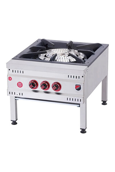 Işıkgaz Silverinox Endüstriyel Korsan Ocak Doğalgazlı 3 Yanışlı Yer Ocağı