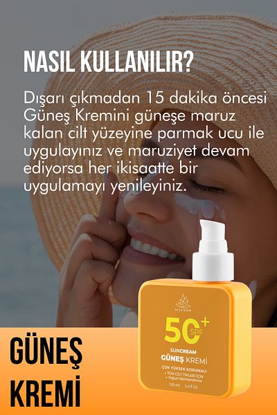 Macaiderm 50 Spf High Protection Moisturizing Effect Sunscreen 100 ml