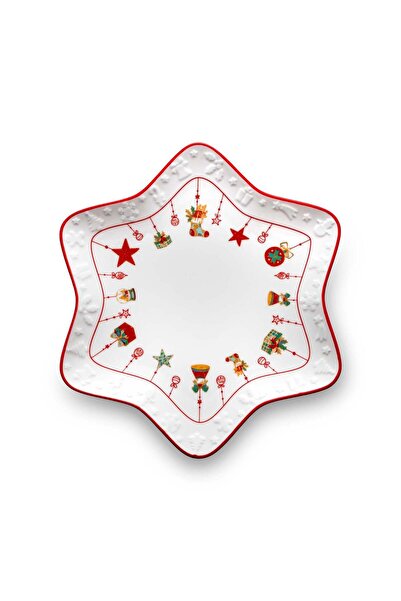 Jumbo Janus New Year 2'li Yıldız Desenli Tabak