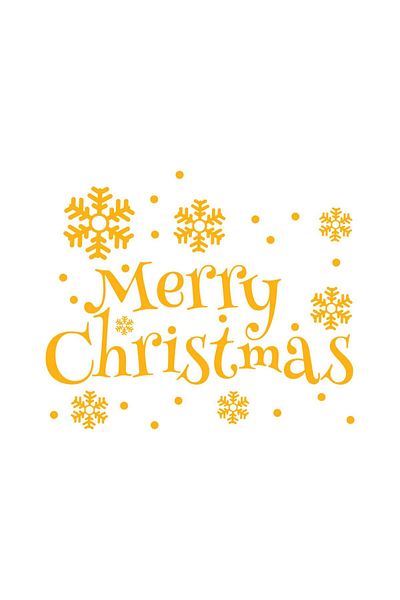 MIGNATIS Christmas Decorations Merry Christmas Snowflakes Showcase Arrangement 76x115 Cm - Yellow