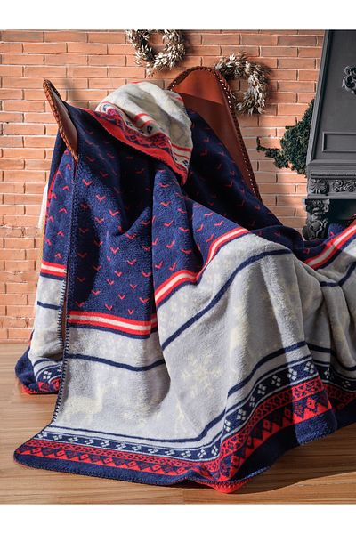 Vicuna Home January Cotton Christmas Blanket