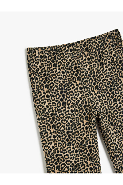 Koton Leopard Print Flared Trousers