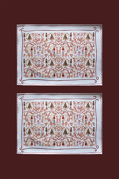 Mita Concept Double Linen Christmas Concept American Service Set