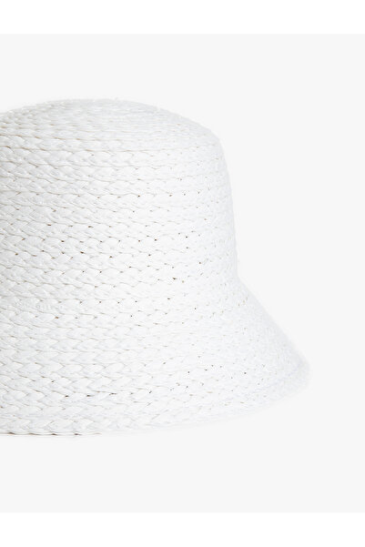 Koton Straw Bucket Hat