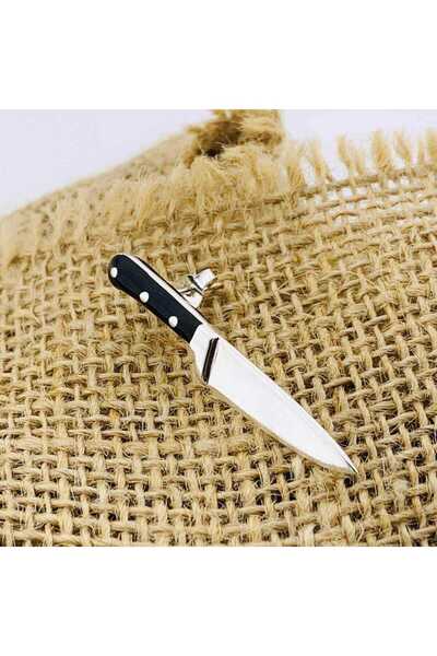 BUTİK GÜMÜŞ 3d Bıçak Tek Gümüş Şef Küpesi (BG-KP-155)