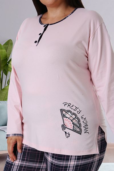Bella Linda Cotton Plus Size Women's Pajama Set